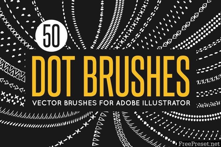 50 Vector Dot Brushes