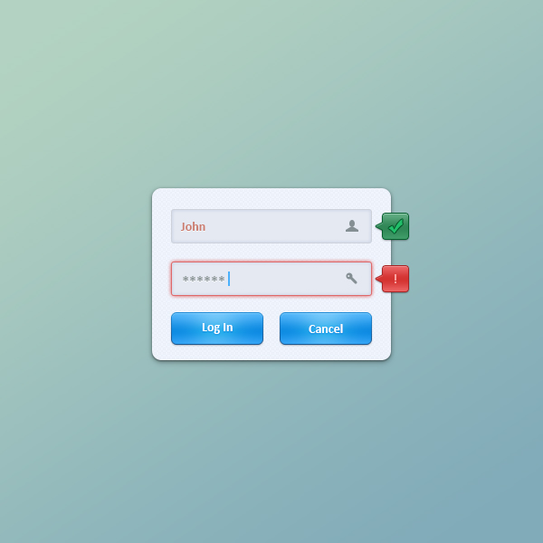 Create a Login Form in Adobe Photoshop From Scratch Final