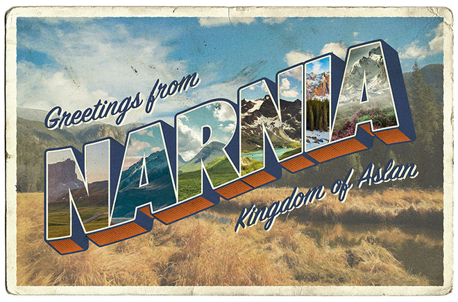 How To Create a Vintage Style Large Letter Postcard Design