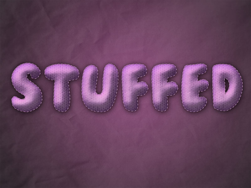 How to Create Stuffed Text Effect in Photoshop