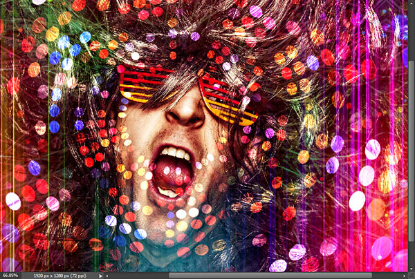 Create a crazy disco effect with Photoshop 10