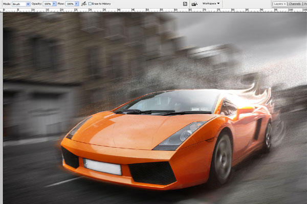 How to Create Effect of Rapid Movement in Photoshop 16