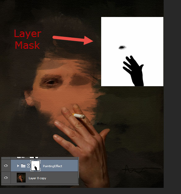 Create a smoking painting effect 10