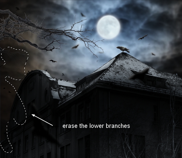 Create a Haunted House Scene with Photoshop 40