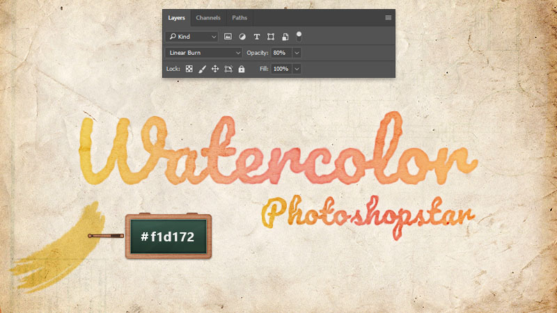 How to Create a Watercolor Text Effect in Adobe Photoshop