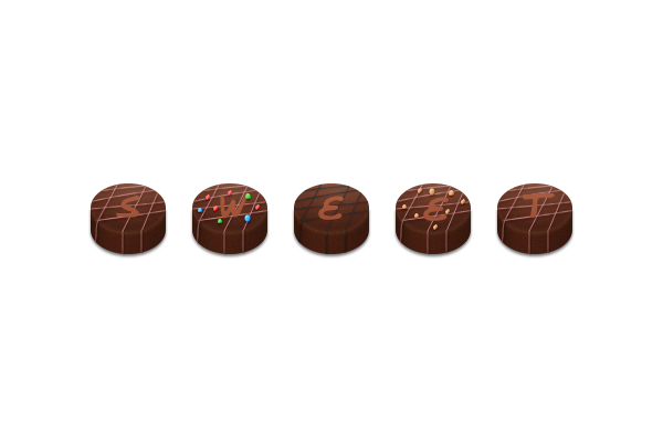 How to Create Chocolate Candies Text Effect in Photoshop 24