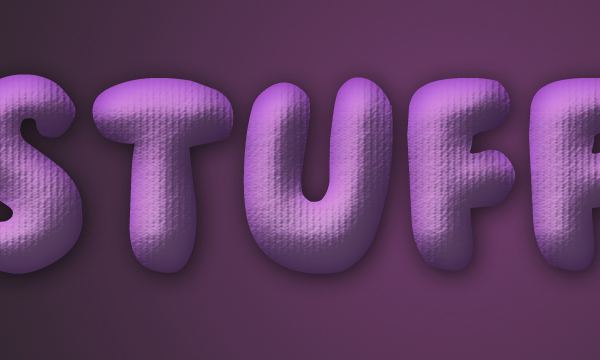 How to Create Stuffed Text Effect in Photoshop 9