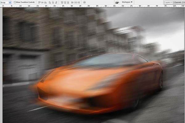 How to Create Effect of Rapid Movement in Photoshop 2