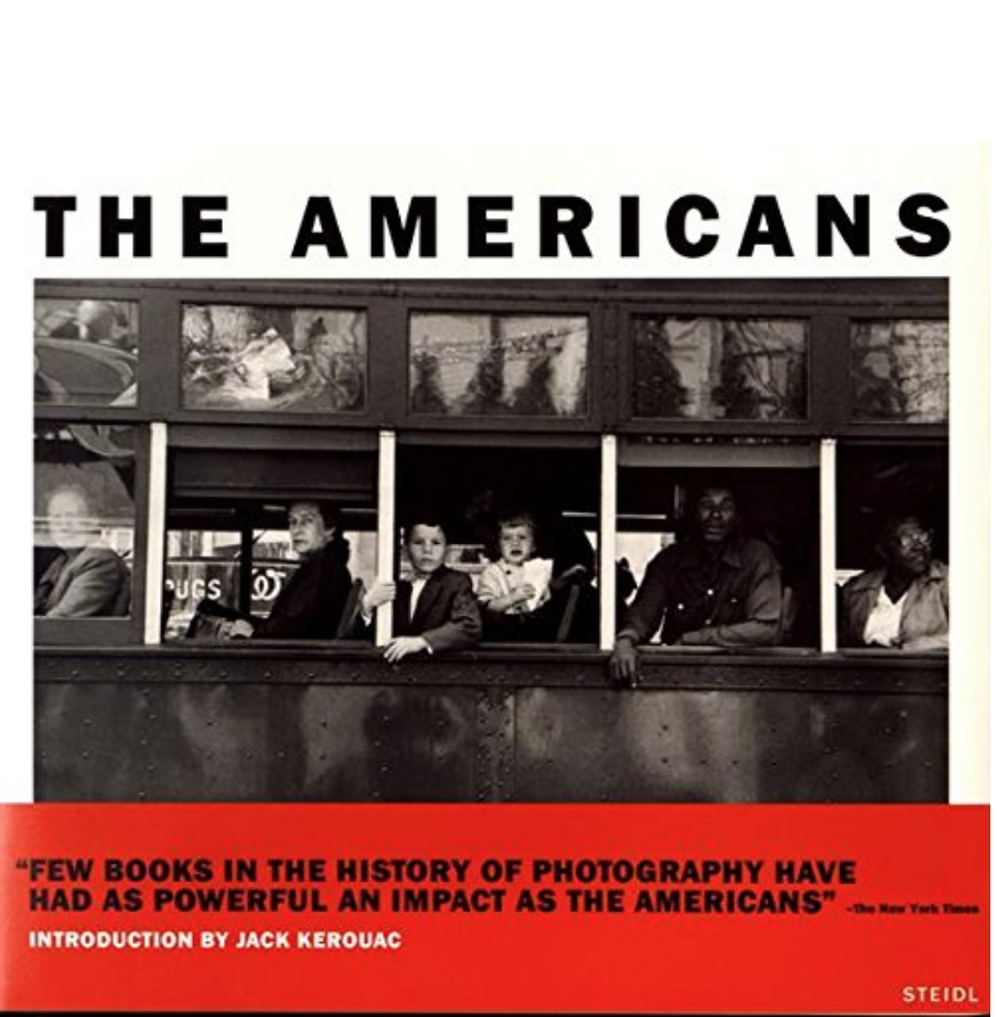 Cover of the photography book "The Americans, by Robert Frank and Jack Kerouac"