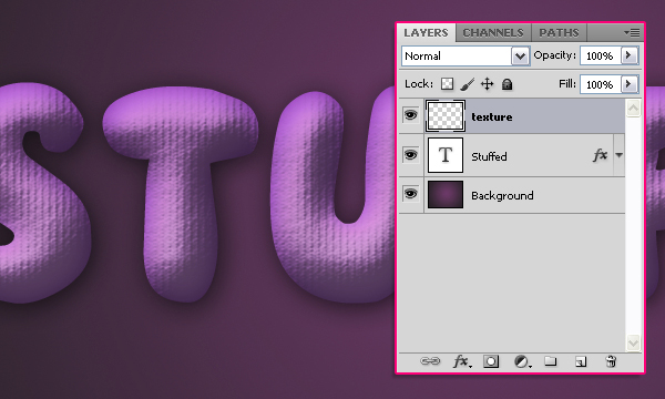 How to Create Stuffed Text Effect in Photoshop 10
