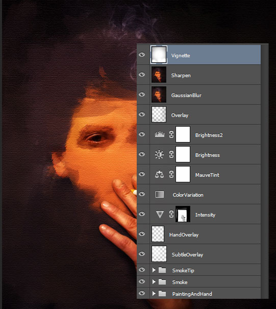 Create a smoking painting effect 17