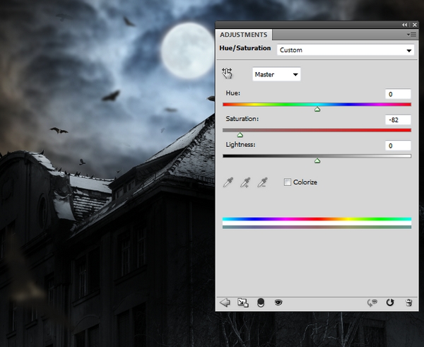 Create a Haunted House Scene with Photoshop 32