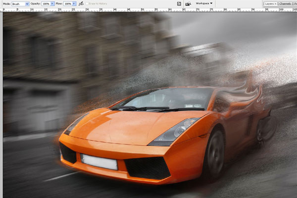 How to Create Effect of Rapid Movement in Photoshop 14