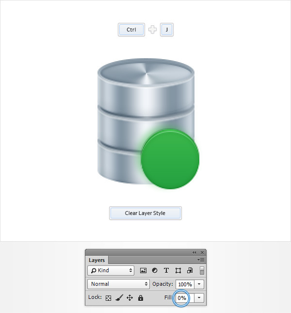 Create a Database Icon in Adobe Photoshop 15