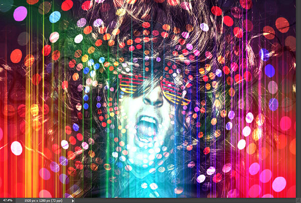 Create a crazy disco effect with Photoshop 5