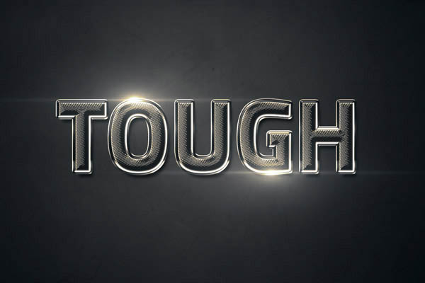 Create a Shiny Textured Chrome Text Effect in Photoshop