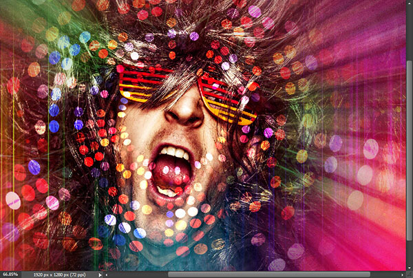 Create a crazy disco effect with Photoshop 12