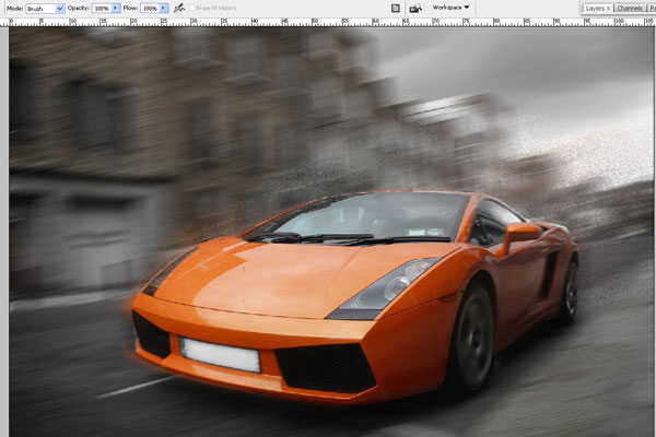 How to Create Effect of Rapid Movement in Photoshop 10