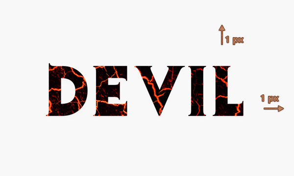 #Create a Devilish 3D Text Effect