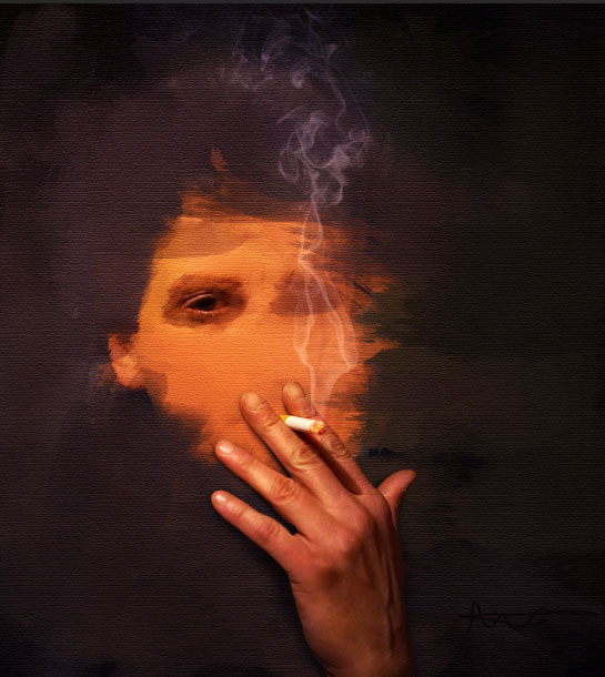 Create a smoking painting effect 17