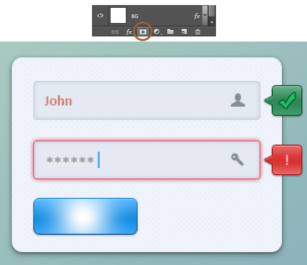Create a Login Form in Adobe Photoshop From Scratch 29