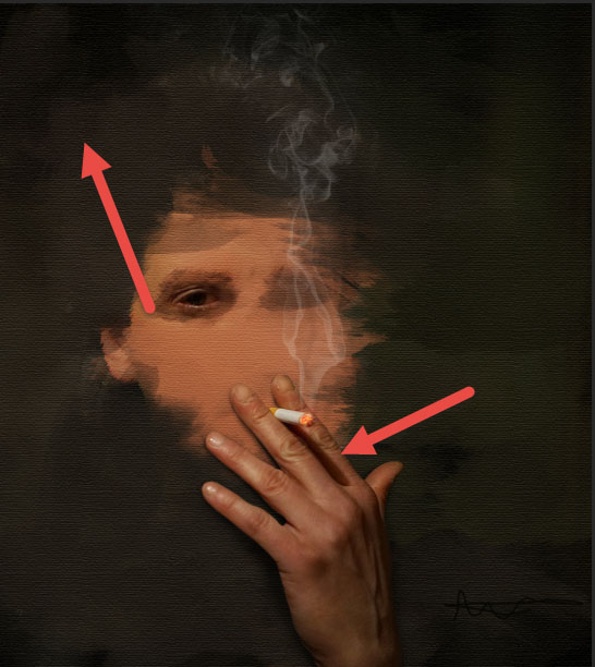 Create a smoking painting effect 17