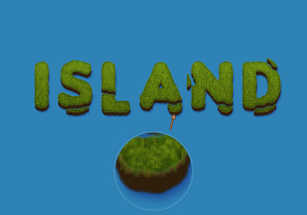 Create an Island Text Effect in Adobe Photoshop 15