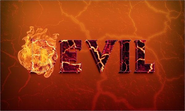 #Create a Devilish 3D Text Effect