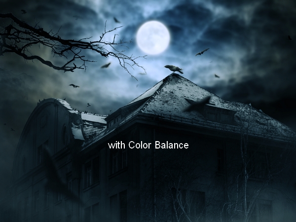 Create a Haunted House Scene with Photoshop 48