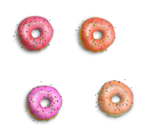 Draw Semi Realistic Donuts using Adobe Photoshop