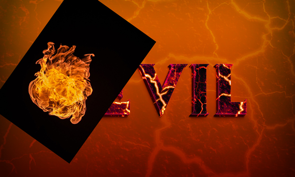 #Create a Devilish 3D Text Effect