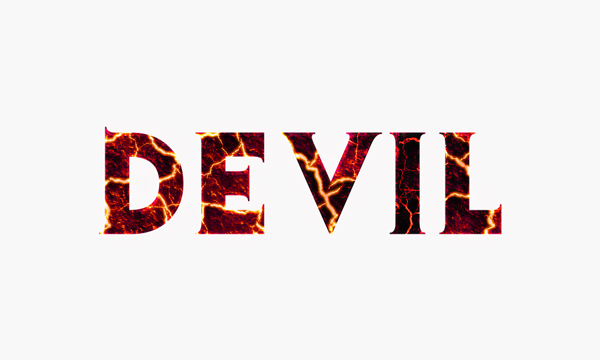 #Create a Devilish 3D Text Effect