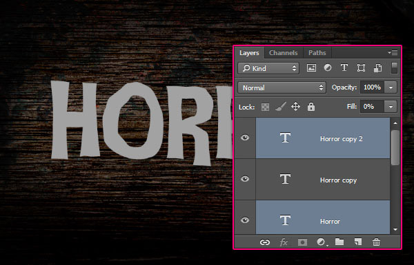 Create a Rusty Horror Text Effect 9