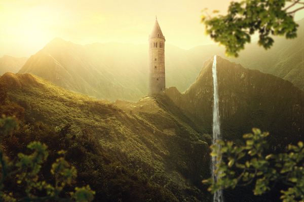 Create a Beautiful Sunrise Landscape Photo Manipulation