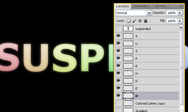How to Create Suspended Text Effect in Adobe Photoshop 13