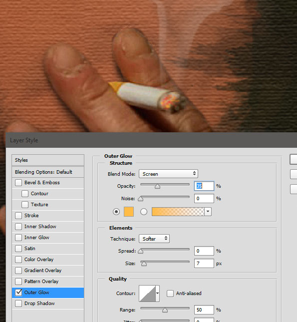 Create a smoking painting effect 16