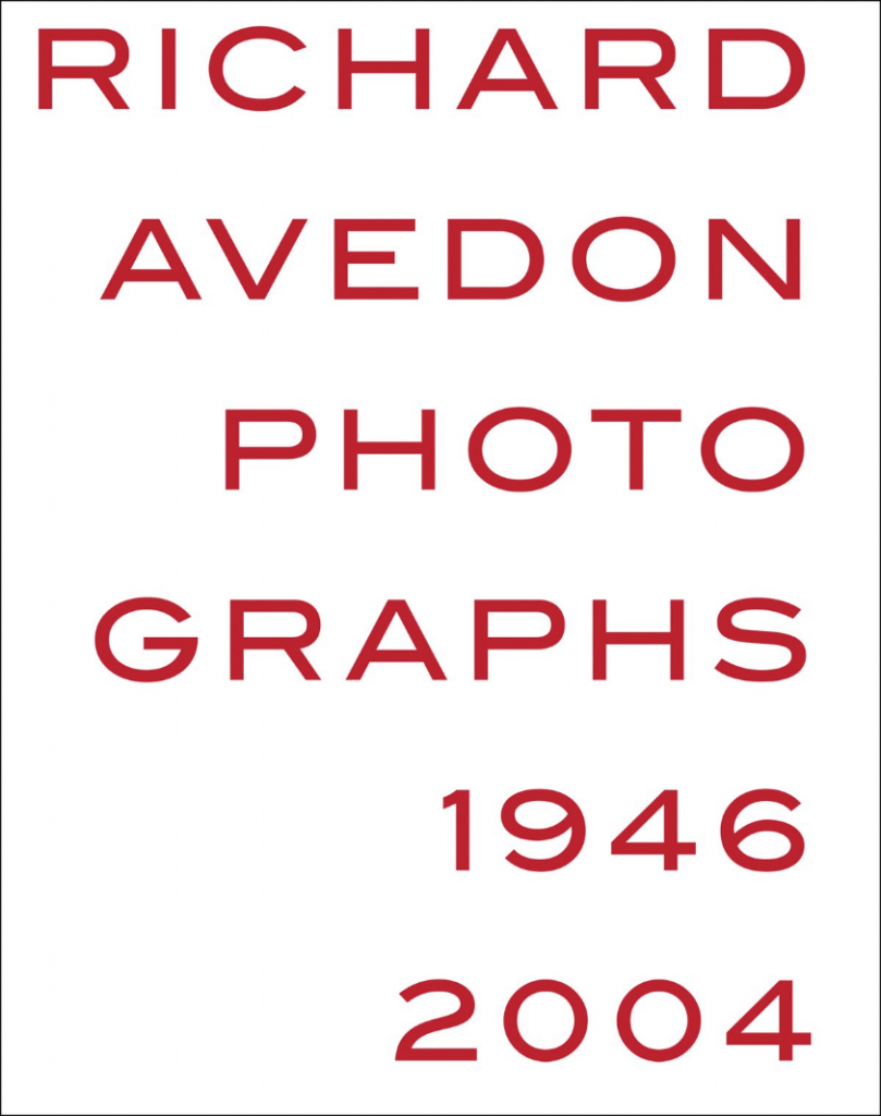 Cover of the photography book "Richard Avedon Photographs"