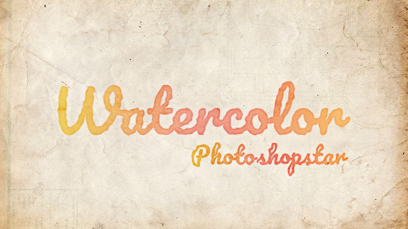 How to Create a Watercolor Text Effect in Adobe Photoshop