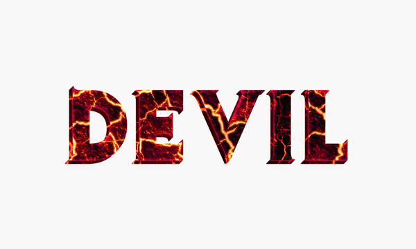 #Create a Devilish 3D Text Effect