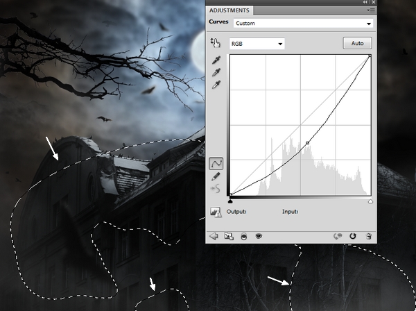 Create a Haunted House Scene with Photoshop 44