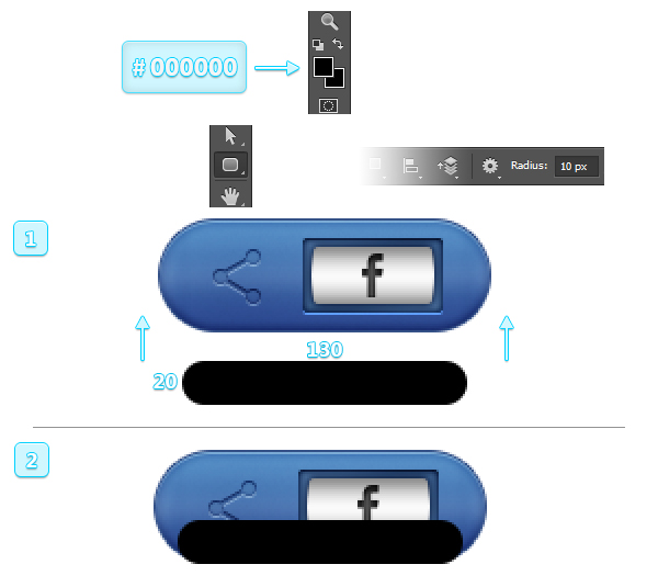 How to Create a Set of Share Buttons in Adobe Photoshop 15