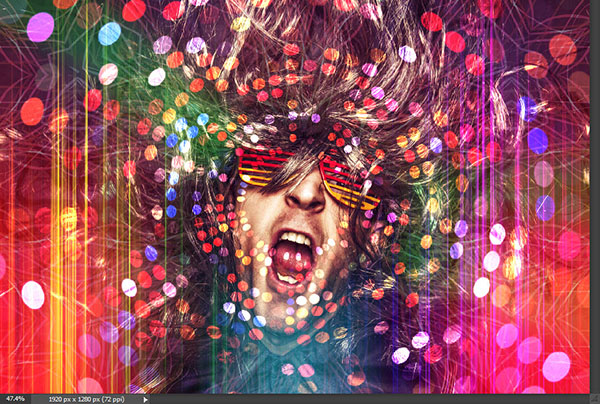 Create a crazy disco effect with Photoshop 7