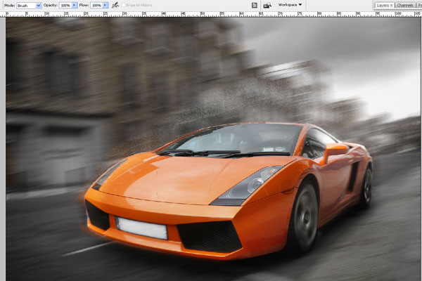 How to Create Effect of Rapid Movement in Photoshop 12
