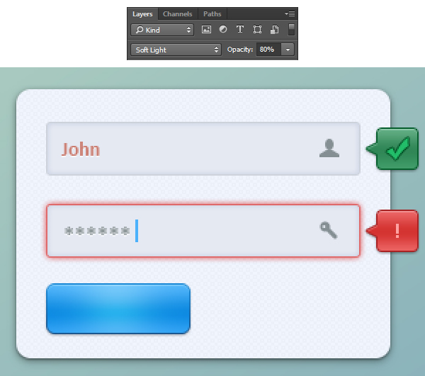 Create a Login Form in Adobe Photoshop From Scratch 29