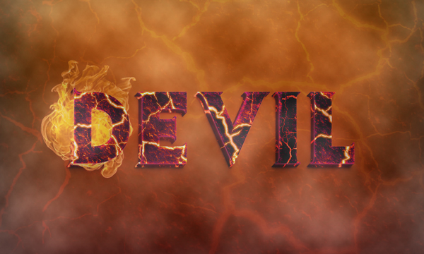 #Create a Devilish 3D Text Effect