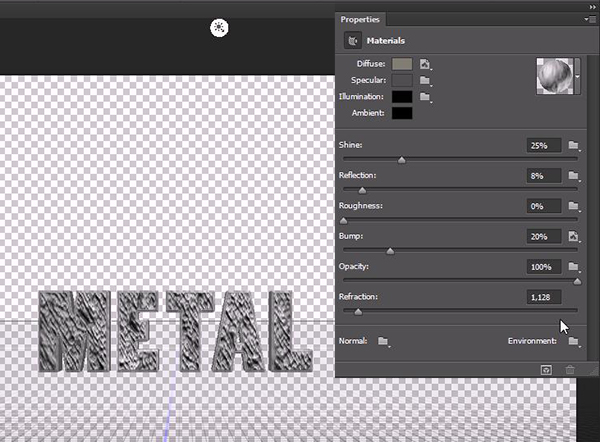 How to Create a Simple 3D Text Metal Effect in Photoshop CS6 step 16
