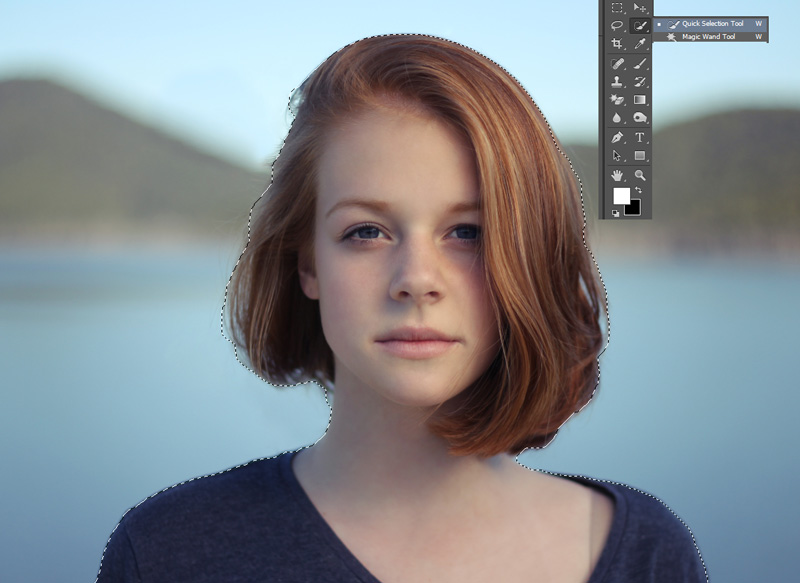 Cut Out Your Image Using Quick Selection Tool