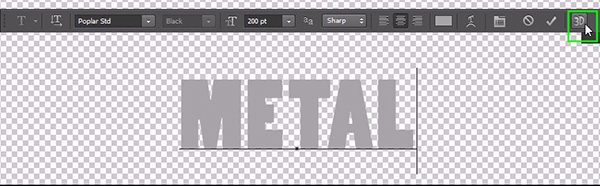 How to Create a Simple 3D Text Metal Effect in Photoshop CS6 step 3