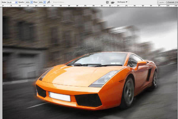 How to Create Effect of Rapid Movement in Photoshop 11
