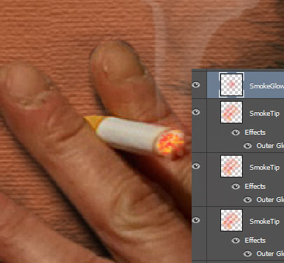 Create a smoking painting effect 17